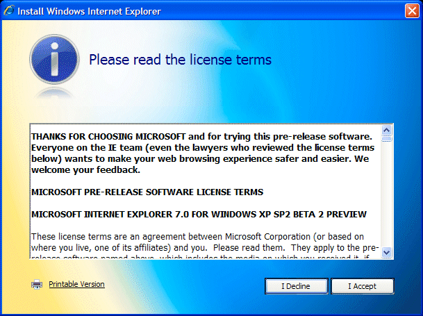 license agreement