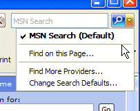 search dropdown menupopup