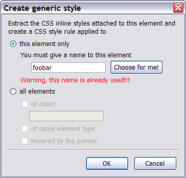 Make a generic style