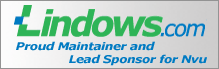 Lindows.com supports Nvu